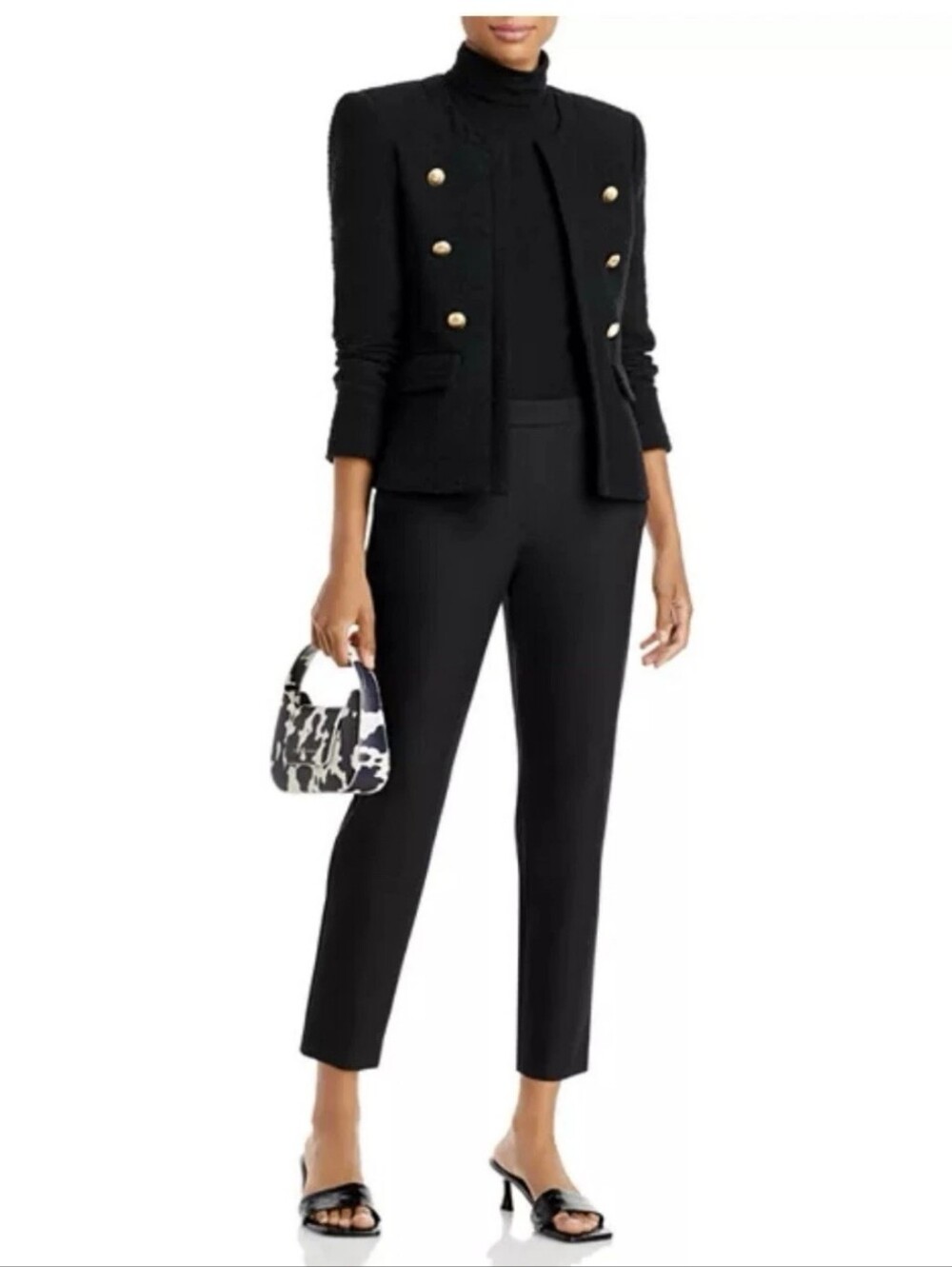 NWT Theory Thaniel Black Kenett Pants. Size 10 - Picture 6 of 12